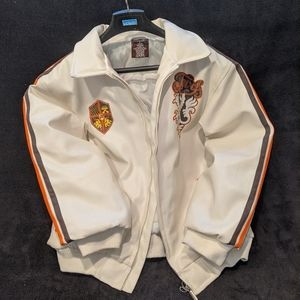 L Vintage Mecca white leather jacket